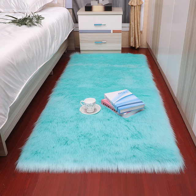 Dywan podłogowy z sztucznego futra 6cm, przyjemny dla sypialni i salonu - Wianko - 12