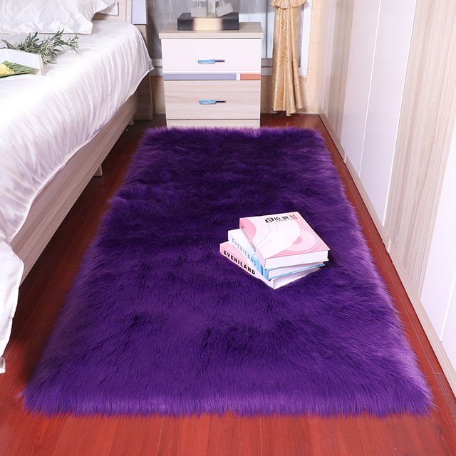 Dywan podłogowy z sztucznego futra 6cm, przyjemny dla sypialni i salonu - Wianko - 22