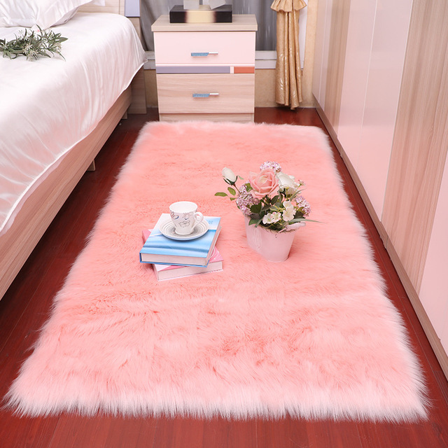 Dywan podłogowy z sztucznego futra 6cm, przyjemny dla sypialni i salonu - Wianko - 11