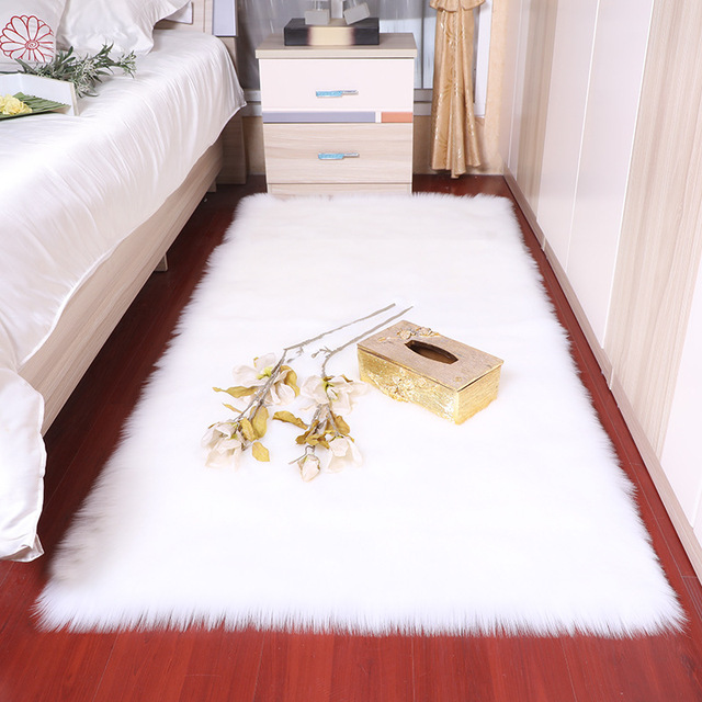 Dywan podłogowy z sztucznego futra 6cm, przyjemny dla sypialni i salonu - Wianko - 15