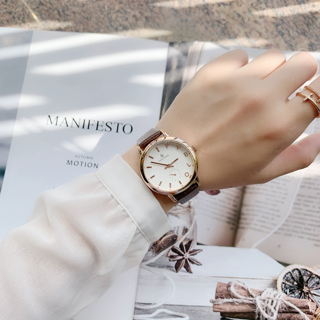 Luksusowy zegarek męski/damski PABLO RAEZ wodoodporny kwarcowy czarno-brązowy ze skórzanym paskiem Fashion Lover Clock - Wianko - 10