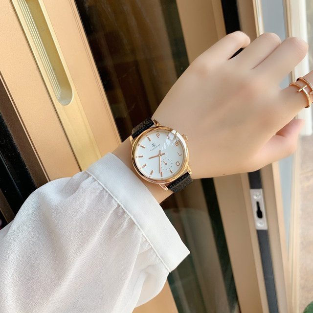 Luksusowy zegarek męski/damski PABLO RAEZ wodoodporny kwarcowy czarno-brązowy ze skórzanym paskiem Fashion Lover Clock - Wianko - 18