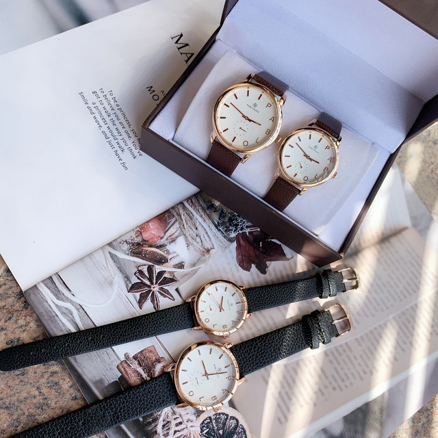 Luksusowy zegarek męski/damski PABLO RAEZ wodoodporny kwarcowy czarno-brązowy ze skórzanym paskiem Fashion Lover Clock - Wianko - 16