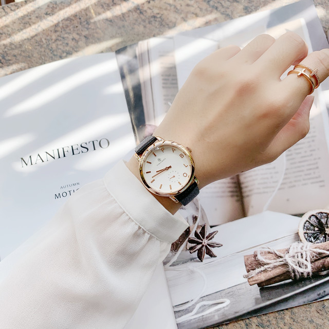 Luksusowy zegarek męski/damski PABLO RAEZ wodoodporny kwarcowy czarno-brązowy ze skórzanym paskiem Fashion Lover Clock - Wianko - 7