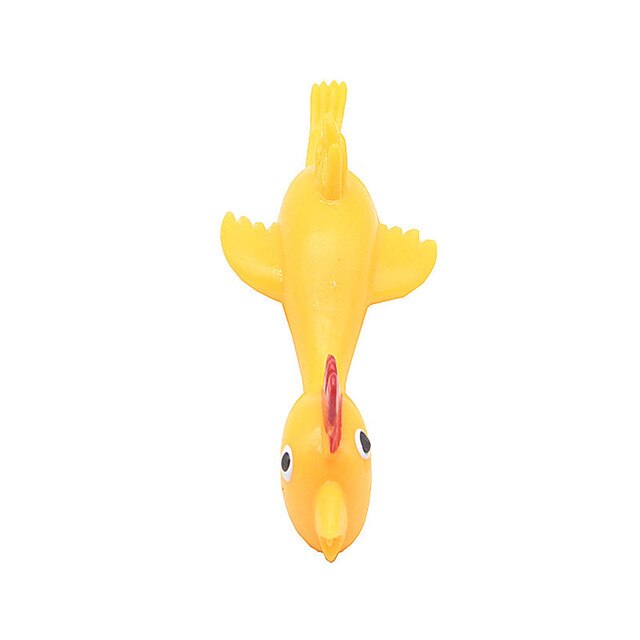 Wyrzucana zabawka kurczak latająca gumowa 4 sztuki - Wianko - 10