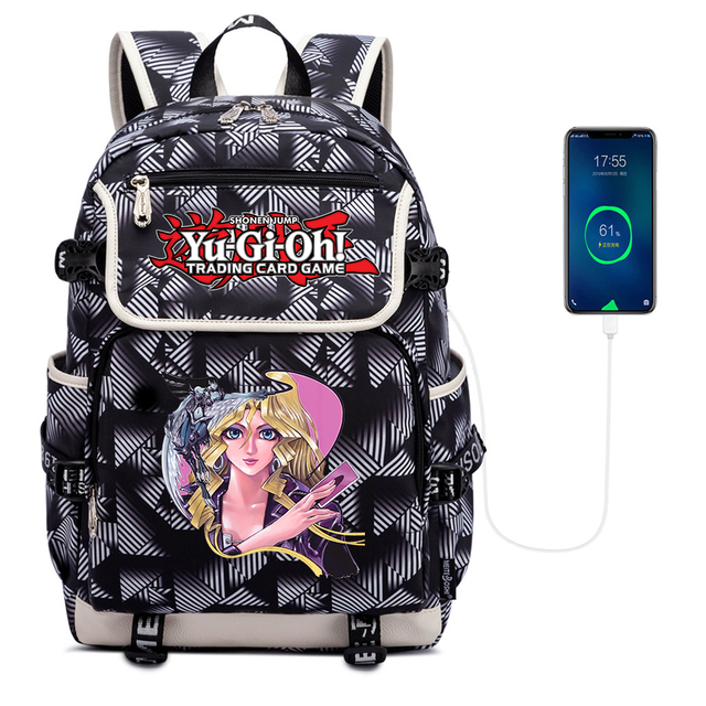 Plecak Yu-gi-oh! Packsack Canvas Student z suwakiem - wysoka jakość, idealny na laptopa - Wianko - 6