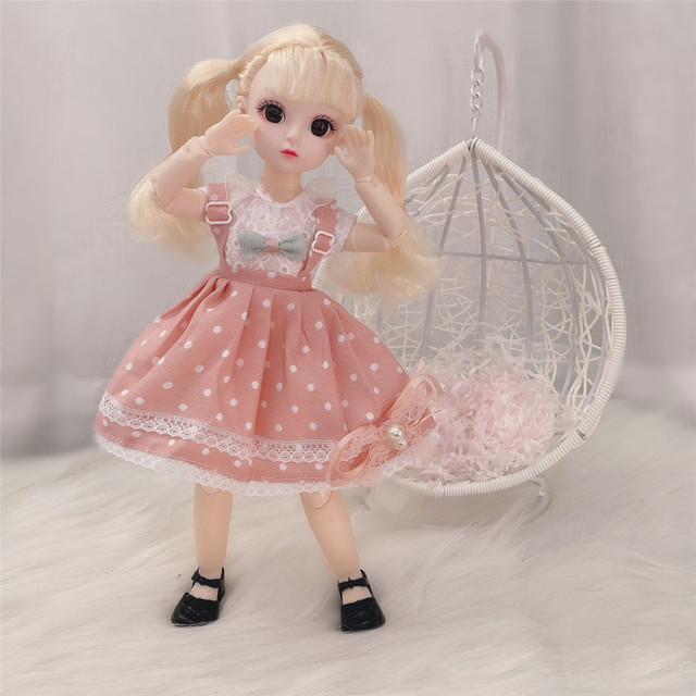 BJD Doll 1/6 30cm - Nowa lalka o ruchomych stawach w modnej sukience księżniczki - dodatki do ubrań DIY - Wianko - 8