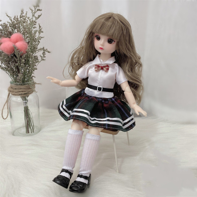 BJD Doll 1/6 30cm - Nowa lalka o ruchomych stawach w modnej sukience księżniczki - dodatki do ubrań DIY - Wianko - 3