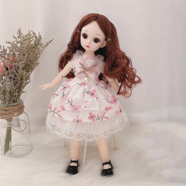 BJD Doll 1/6 30cm - Nowa lalka o ruchomych stawach w modnej sukience księżniczki - dodatki do ubrań DIY - Wianko - 9