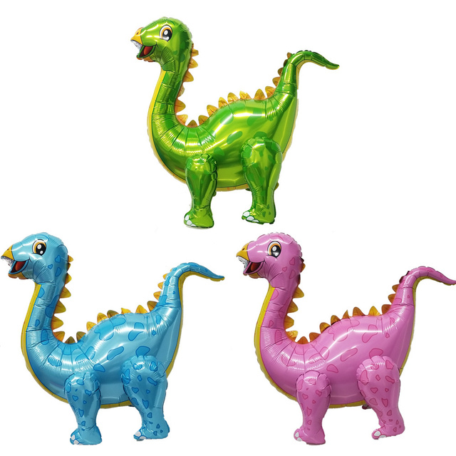 Giant Dinozaur 4D na imprezę urodzinową dla dzieci - dekoracje z balonów foliowych - Wianko - 3