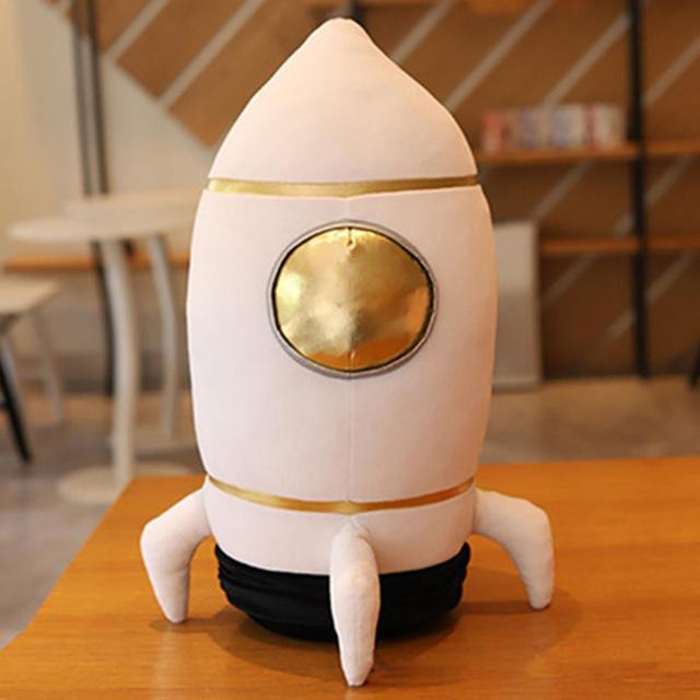 Pluszowy astronautek rakieta - urocza zabawka z kreskówki do dekoracji - Wianko - 2