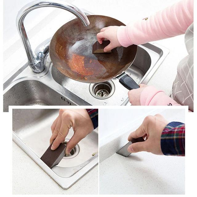 Usuwacz rdzy do czyszczenia kuchennych narzędzi + czyścik do usuwania kamienia - Wianko - 2