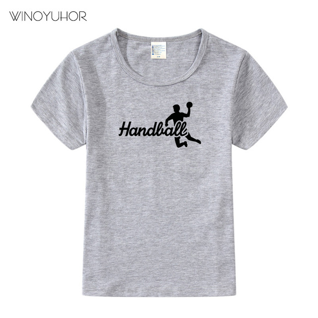 Koszulka dziecięca z krótkim rękawem, wzór piłki ręcznej - nowa kolekcja 2020, letnia moda, dla chłopców i dziewczynek - Wianko - 8
