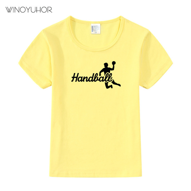 Koszulka dziecięca z krótkim rękawem, wzór piłki ręcznej - nowa kolekcja 2020, letnia moda, dla chłopców i dziewczynek - Wianko - 10