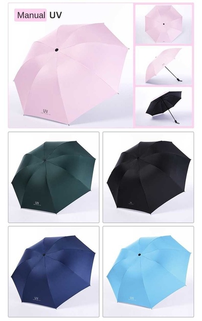 Wodoodporny składany parasol deszczowy dla kobiet i mężczyzn, anty-UV, przenośny dla podróżnych i na prezent - Wianko - 11