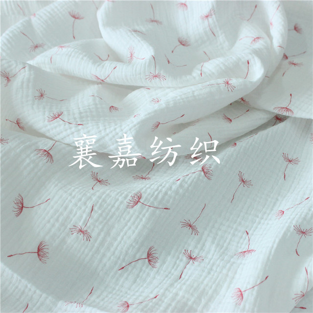 Tkanina bawełniana o wysokiej jakości w różowym kolorze, podwójna krepa, miękka i cienka, o teksturze jeż, 135cm x 50cm - Wianko - 5