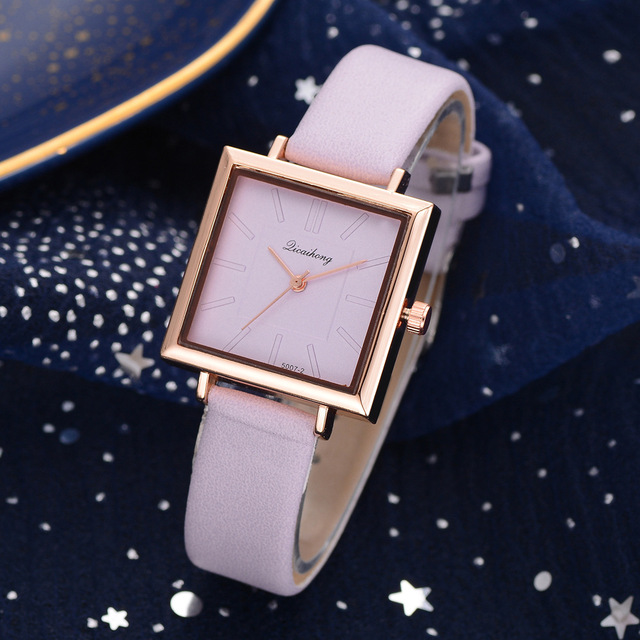 Zegarek damski skórzany kwadratowy Top Marka Relojes Mujer 2021 - Wianko - 24