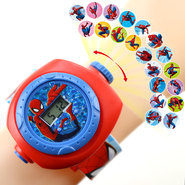 Zegarek 3D projekcja superbohatera dla dzieci - gumowy cyfrowy, dla chłopców i dziewczyn, idealny na prezent lub na party - Wianko - 5