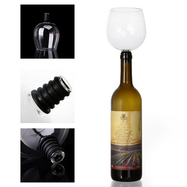 Lampka do czerwonego wina z korkiem - wysokiej jakości szkło borokrzemianowe - Wianko - 5