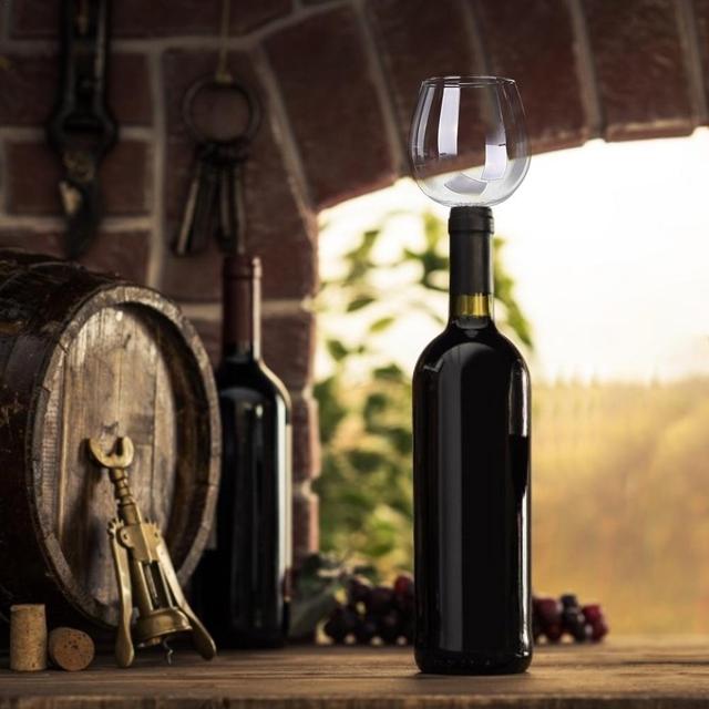 Lampka do czerwonego wina z korkiem - wysokiej jakości szkło borokrzemianowe - Wianko - 7