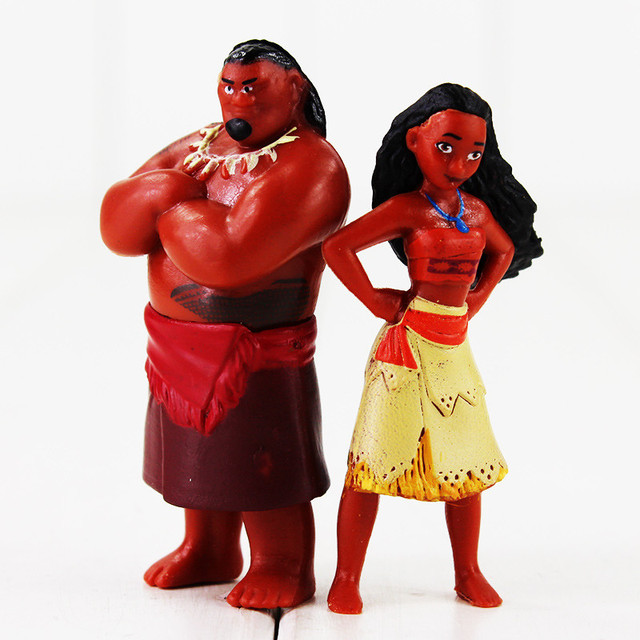 Figurki akcji księżniczki Moana, Maui, Gramma Tala, Tui, Tamatoa, Heihei i Pua - 12 sztuk w partii - Wianko - 6