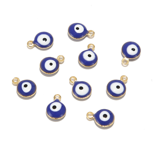 Hurtownia tureckich talizmanów Evil Eye - 30 sztuk/partia ręcznie robione bransoletki naszyjniki kolczyki DIY biżuteria - Wianko - 10