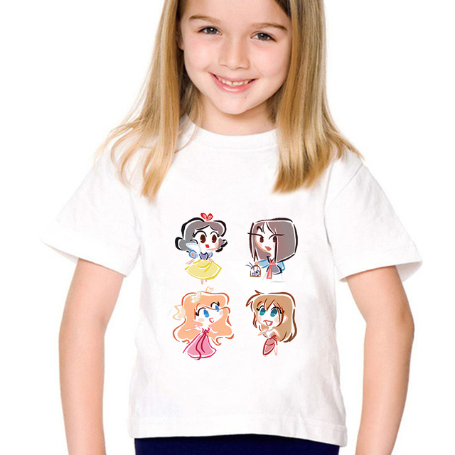 Koszulka dziecięca Disney Księżniczka Roszpunka z nadrukiem - Wianko - 3