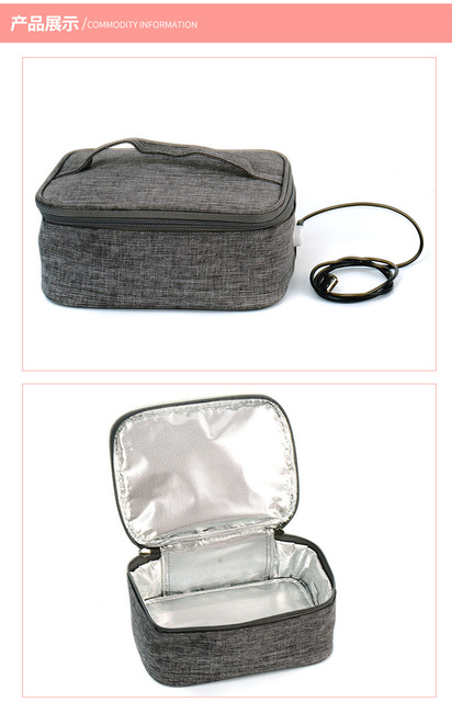 USB przenośne jedzenie ogrzewanie torba do noszenia podgrzewany elektrycznie pojemnik na Lunch Bento Car Office śniadaniówka cieplej wodoodporny podgrzewacz do pojemników - Wianko - 6