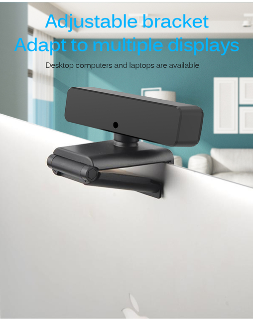 Kamera internetowa HD 1080P Ashu H701 z autofokusem, mikrofonem USB i zasłoną - Wianko - 5