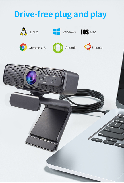 Kamera internetowa HD 1080P Ashu H701 z autofokusem, mikrofonem USB i zasłoną - Wianko - 11