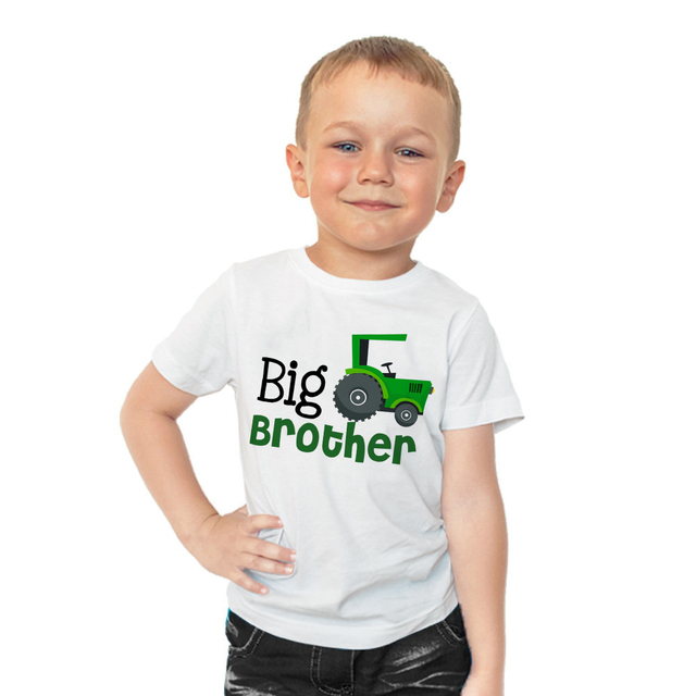 Rodzeństwo - koszule dopasowane: wielki brat, młodszy brat, bracia, ciężarówka - topy i motywy - Wianko - 21