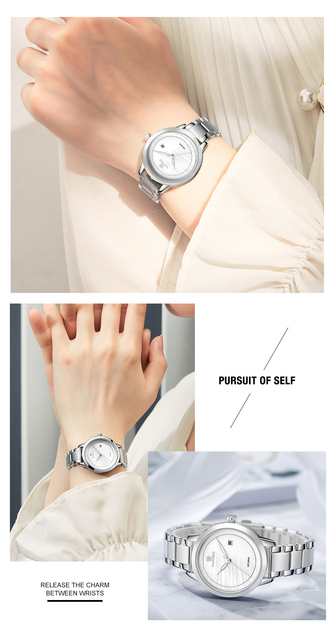 NAVIFORCE Lady Top marka - zegarek damski wodoodporny, kwarcowy zegarek z prostym designem - Wianko - 13