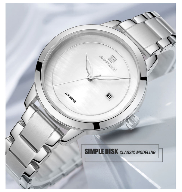 NAVIFORCE Lady Top marka - zegarek damski wodoodporny, kwarcowy zegarek z prostym designem - Wianko - 8