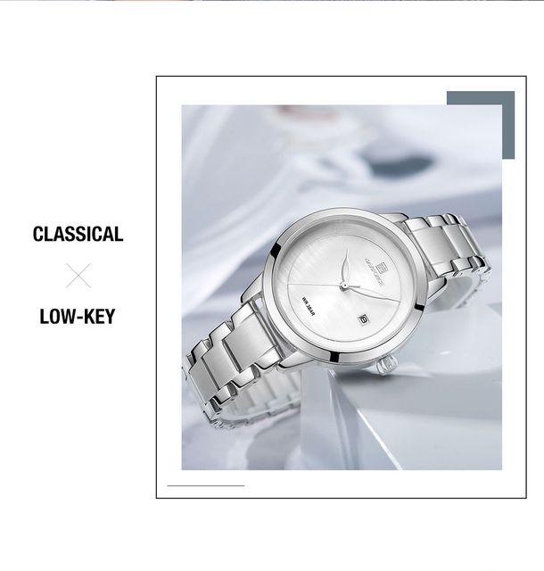 NAVIFORCE Lady Top marka - zegarek damski wodoodporny, kwarcowy zegarek z prostym designem - Wianko - 2