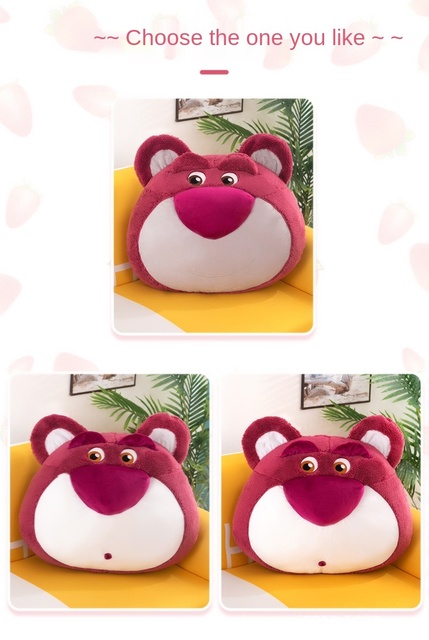 Pluszowy niedźwiedź truskawka Lotso z Toy Story Disney dla dzieci, dziewczyn i chłopców z pachnącymi prezentami - dekoracje do sofy i łóżka - Wianko - 12