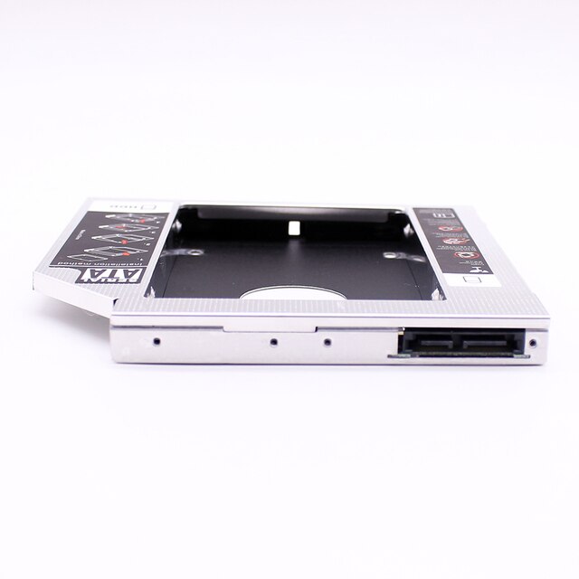 Aluminiowa obudowa adaptera DVD 2.5 SSD HDD Caddy na laptopa 12.7mm SATA 3.0 Optibay - Wianko - 6