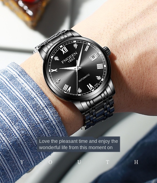 Topowy markowy zegarek męski - automatyczny, świecący, wodoodporny, mechaniczny, stalowy - Relogio Masculino - Wianko - 16