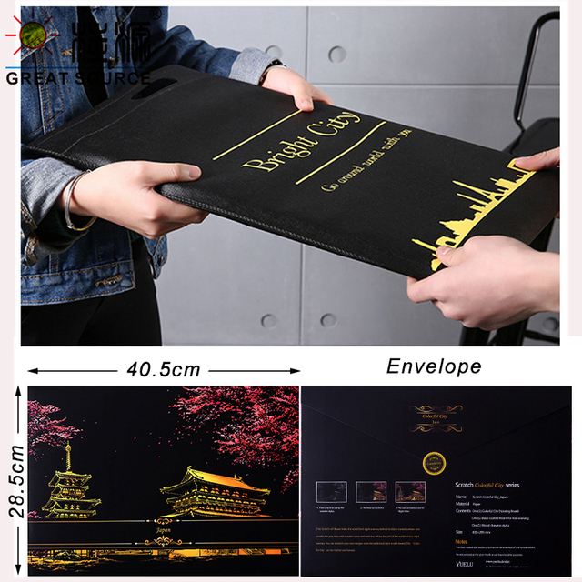 Słynne budowle - zestaw papieru artystycznego z szablonami DIY - Wianko - 6