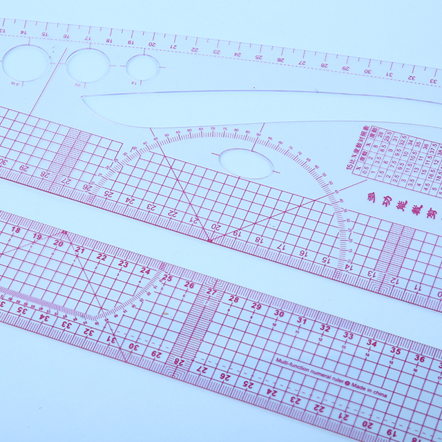 Narzędzia pomiarowe LMDZ - francuska krzywa linijka do patchworku i krojenia odzieży - wzór metric yardstick - Wianko - 2