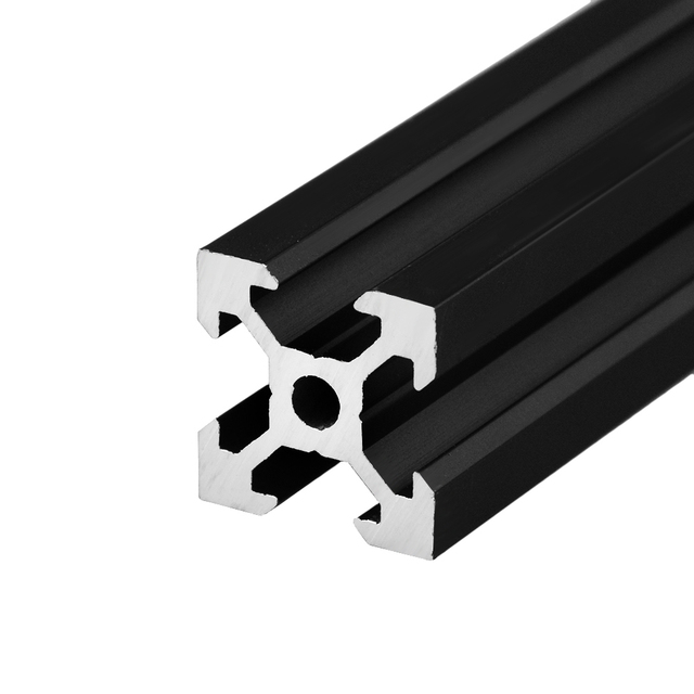 4 sztuki profilu aluminiowego czarny 2020 v-slot europejski Standard anodyzowany - liniowa szyna stosowana w drukarkach 3D CNC - Wianko - 6