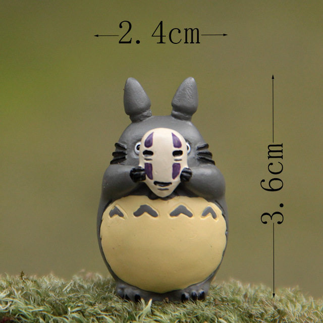 Dekoracja krajobrazu Mini Totoro bez twarzy - mikro element do ogrodu, doniczki, lalka - Wianko - 4