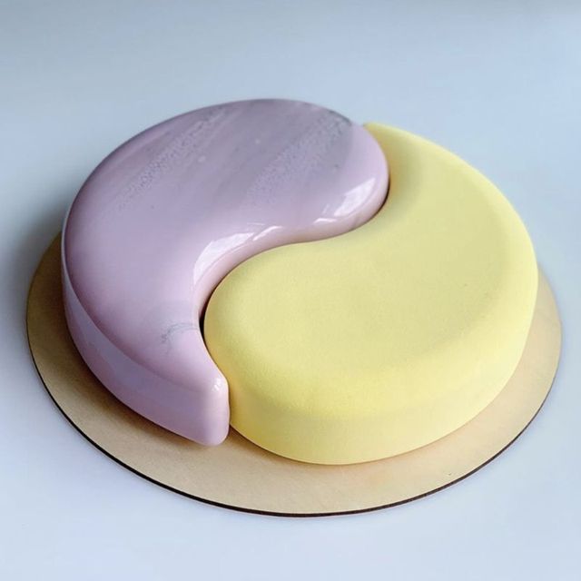 Forma silikonowa 3D YIN YANG do dekorowania i pieczenia ciast, lukru, cukierków - gumowa pasta, bakeware - Wianko - 4