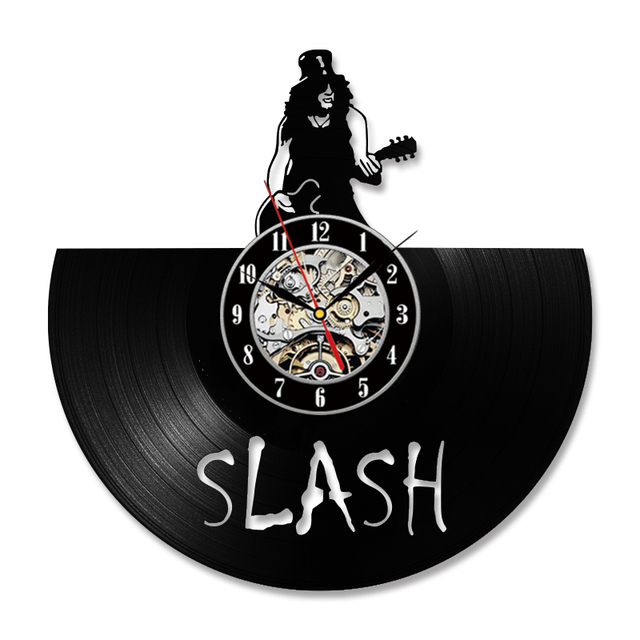 Zegar ścienny Guns N Rose Slash z motywem muzycznym 3D - Wianko - 1
