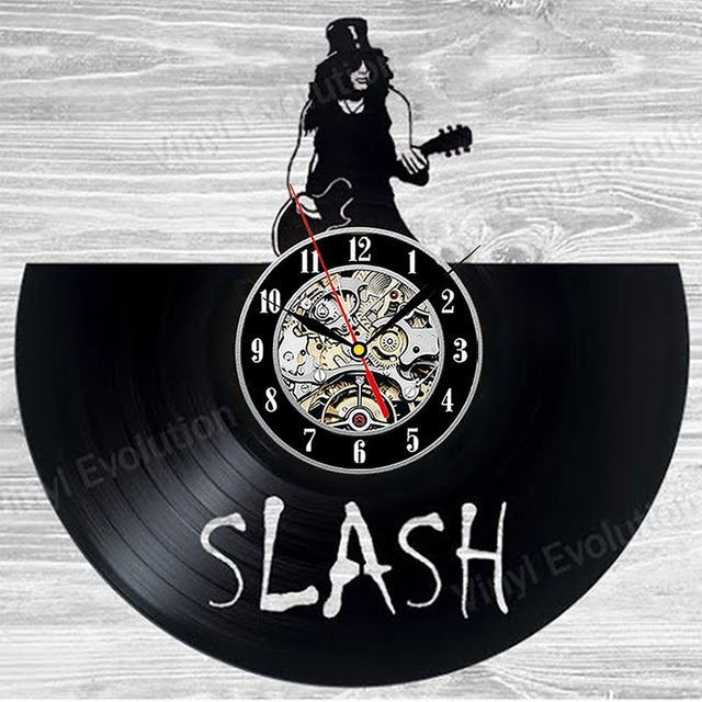 Zegar ścienny Guns N Rose Slash z motywem muzycznym 3D - Wianko - 3