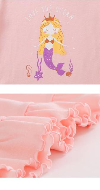 Koszula nocna dla dzieci dziewczyny Cartoon koszule nocne jesień z długim rękawem bawełniane dziecięce piżamy 5-18Y piżama dziecięca - Wianko - 6