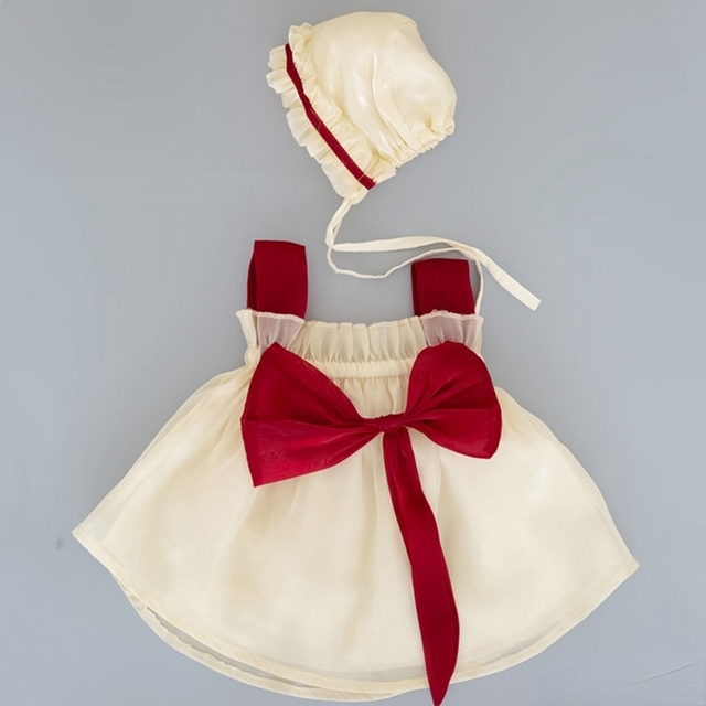 Koronkowa sukienka motylkowa dla noworodka – idealna do sesji zdjęciowej - Wianko - 10