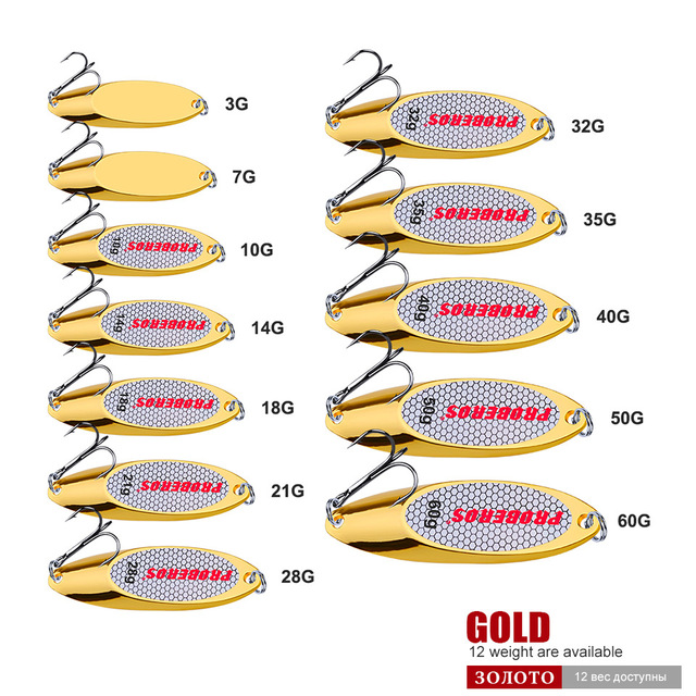 Metalowy spinner PROBEROS łyżka przynęta na pstrąga 3g-60g - Wianko - 6