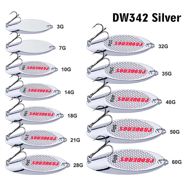 Metalowy spinner PROBEROS łyżka przynęta na pstrąga 3g-60g - Wianko - 5