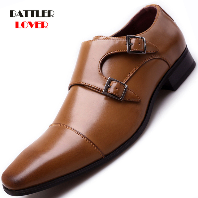 Męskie buty wizytowe z miękkiej brytyjskiej skóry z wycinanymi wzorami, na sznurowadła, z retro stylu, noszone w 2021 roku z noskami w formie Bullock - Wianko - 128