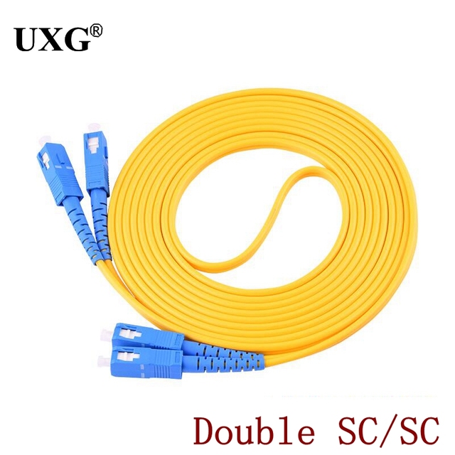 Podwójny kabel krosowy światłowodowy 1m SC LC ST FC UPC do LC UPC Simplex 2.0mm 3.0mm PVC, jednomodowy - Wianko - 3
